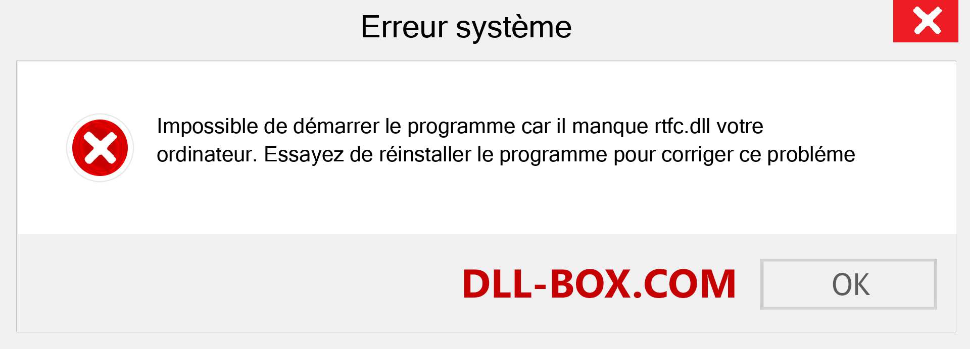 Le fichier rtfc.dll est manquant ?. Télécharger pour Windows 7, 8, 10 - Correction de l'erreur manquante rtfc dll sur Windows, photos, images